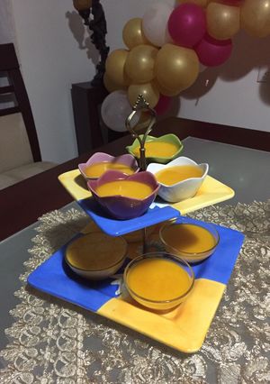 Una foto de Postre de maracuyá