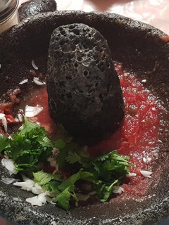 Una foto de Salsa de jitomate asado para tortitas de cuaresma sin picor