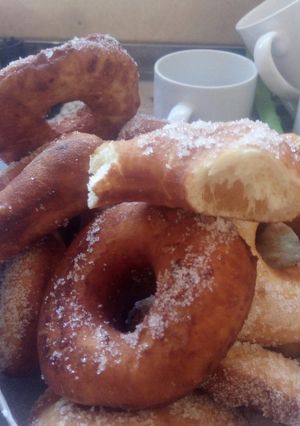 Una foto de Donas azucaradas