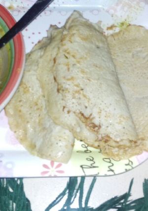 A picture of Pancake wt kayan ciki pepper soup.