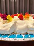 Pavlova com Frutos Vermelhos #pavlova #frutosvermelhos
