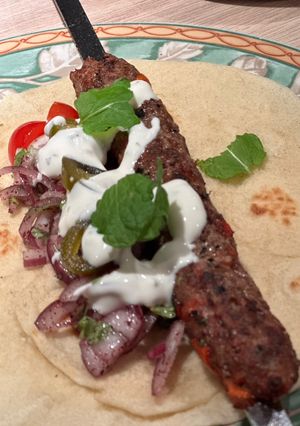 A picture of Adana Kebab.