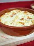 Tarta de queso con horchata y fartons