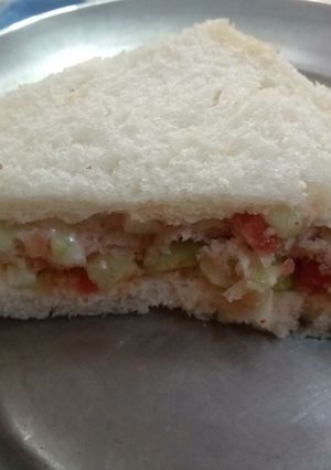 A picture of Veg sandwich.