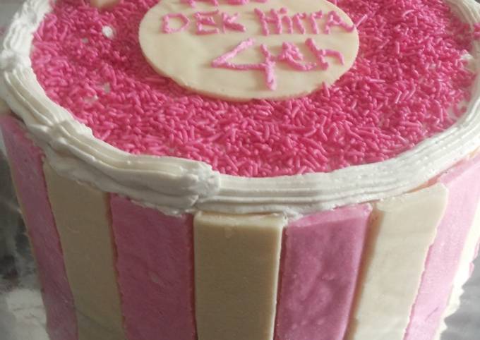 Resep Kue Ulang Tahun Pink Trial Perdana Oleh Wayan Sweli Cookpad