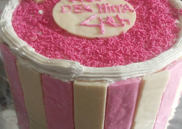 Resep: Kue Ulang Tahun Pink Trial Perdana yang Nikmat