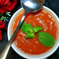 A picture of Carrot soup.