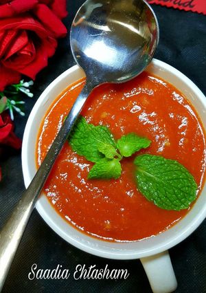 A picture of Carrot soup.