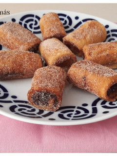 Una foto de Torrijas de plátano y nueces
