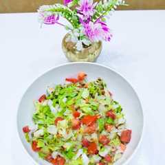 سلاطة خس بذور الكتان🥬-レシピのメイン写真