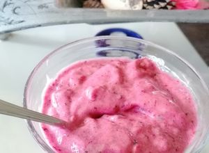 Foto principal de 315. Helado de frutos del bosque vegano / Thermomix