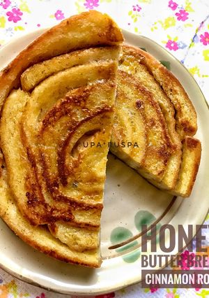 Foto resep Honey butter bread roll with cinnamon