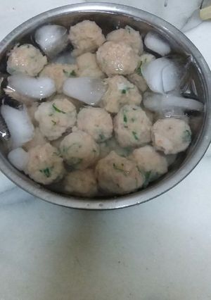 Foto resep Bakso udang kenyal simple