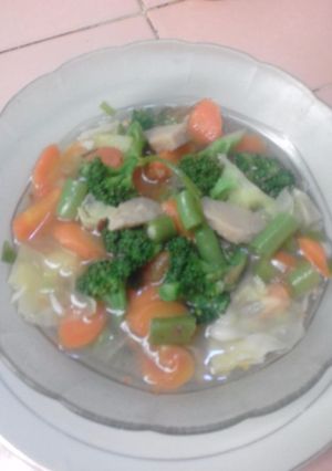 Foto resep Sup sehat sayuran segar
