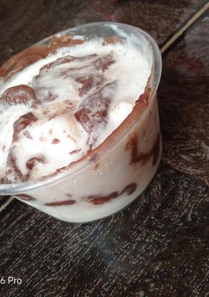 Chocolate ice cream ainihin hoton girkin