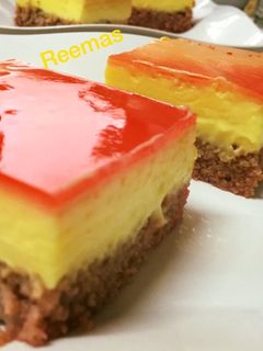 صورة لوصفة كيكة الكاسترد