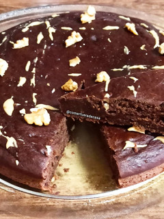 Una foto de Brownie de plátanos