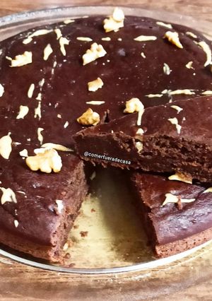 Una foto de Brownie de plátanos