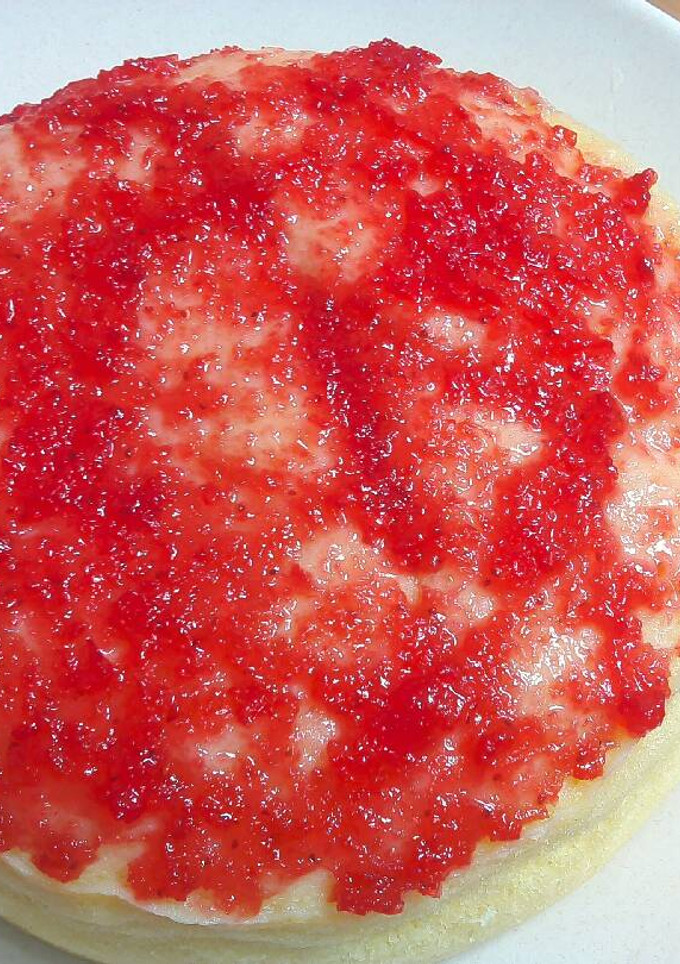 Foto resep chesee cake strawberry