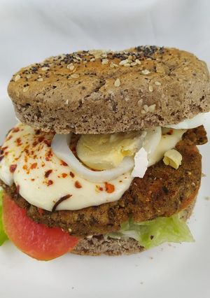 Una foto de Hamburguesas de Garbanzos
