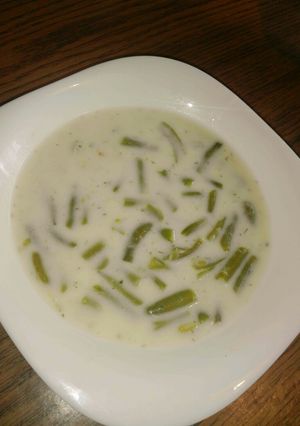 Zöldbab főzelék recept fotója