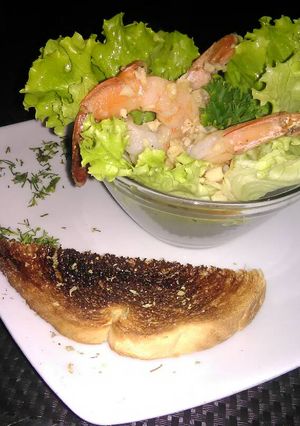 Una foto de Langostinos al Ajillo