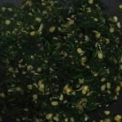 Dill leaves sabji(shepu chi bhaji) A picture of Dill leaves sabji(shepu chi bhaji).