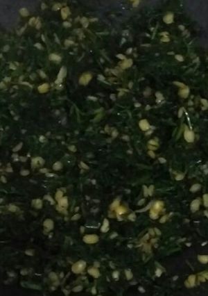 A picture of Dill leaves sabji(shepu chi bhaji).