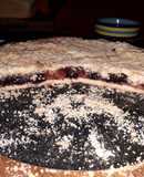 Kuchen de cerezas negras y rojas