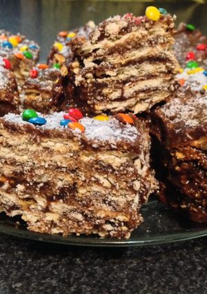 Una foto de Turrón de avena quaker con galletitas de agua