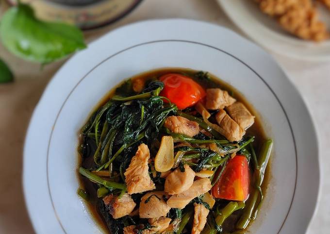 Langkah Mudah Masakan Resep Cah Kangkung Lada Hitam