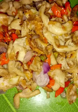 Foto resep Tumis jamur ebi