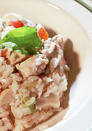 有心廚藝教室_野菇雞肉燉飯 的食譜成品照片