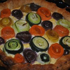 Roses Carrot- Zucchini Tart A picture of Roses Carrot- Zucchini Tart.