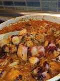 Arroz con pulpo y gambón