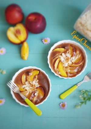 Une photo de Gratin de peches