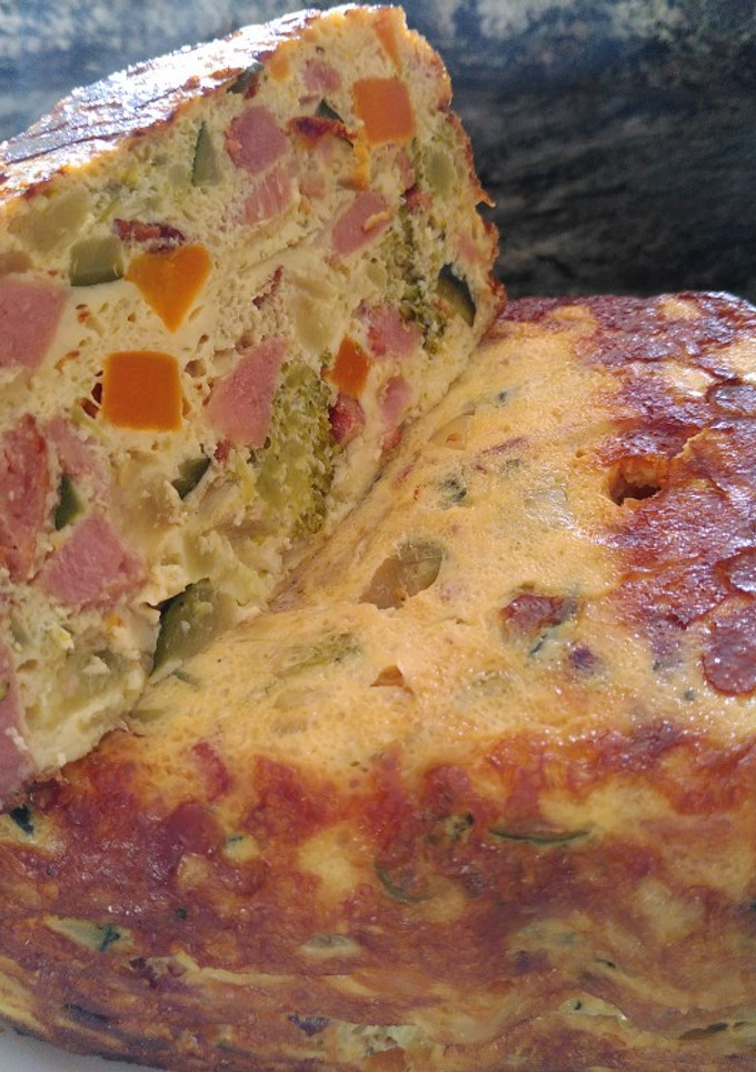 Una foto de Pastel de verduras con Jamón York y panceta en Panificadora Lidl