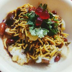 A picture of Lauki fruit chaat.