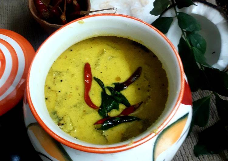 Tasty And Delicious of Kumbalangha Moru curry onam sadhya puliserry onam dish
