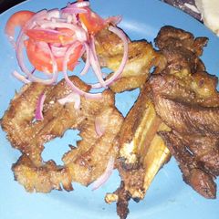 A picture of Roasted meat#festive contest kakamega#authormarathon.