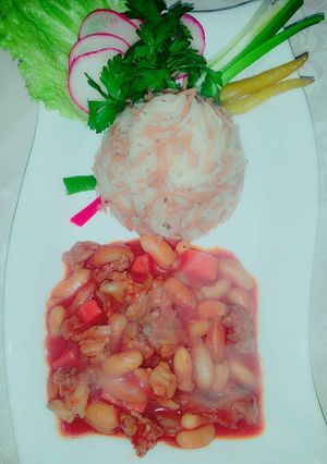 صورة لوصفة فاصوليا مع أزر 🍚🍜