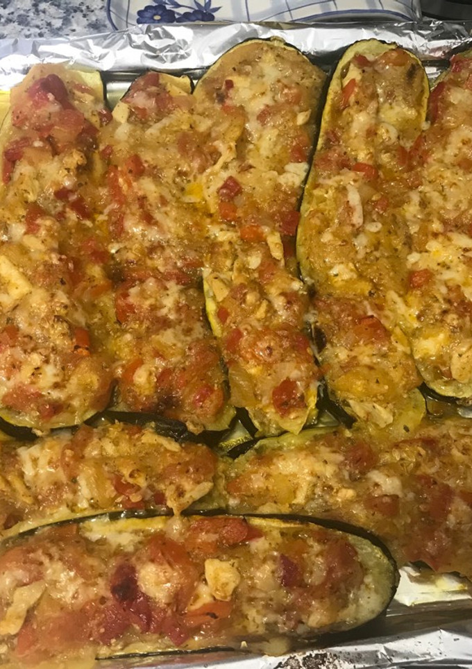 Una foto de Paninis de calabacín