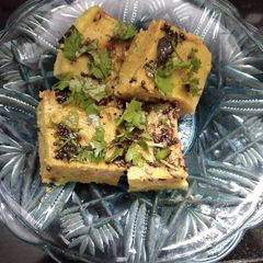 A picture of Oats Besan Dhokla.