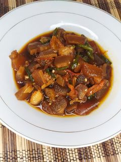 Foto resep 198. Oseng Kikil Cabe Ijo