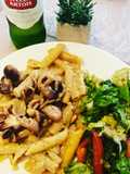 Pasta Penne con Pulpitos Baby