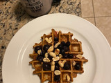 Waffle de avena!