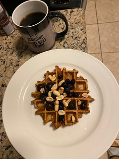 Una foto de Waffle de avena!