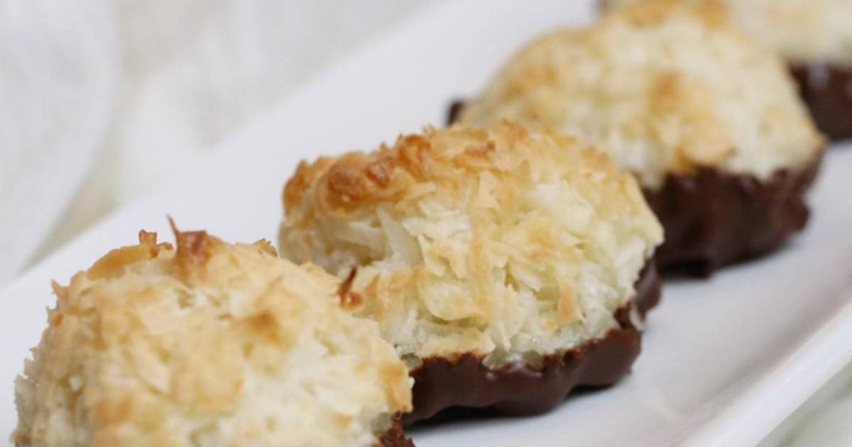 MACARRONES DE COCO CON CHOCOLATE Receta de John Ortiz - Cookpad