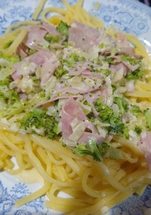 Una foto de Salsa de crema y brócoli