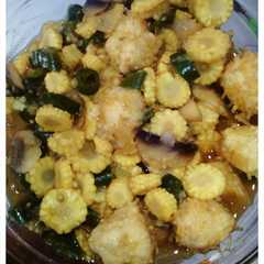A picture of Tumis Janggel Bakso.